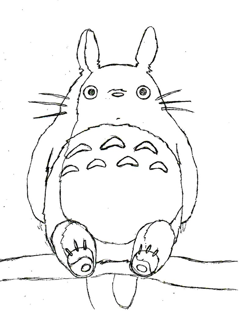 Totoro Drawing at GetDrawings | Free download