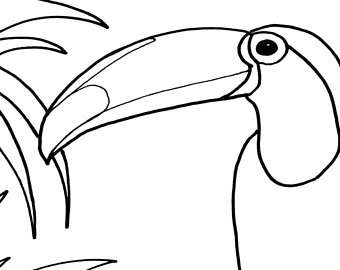340x270 Toucan Coloring Etsy