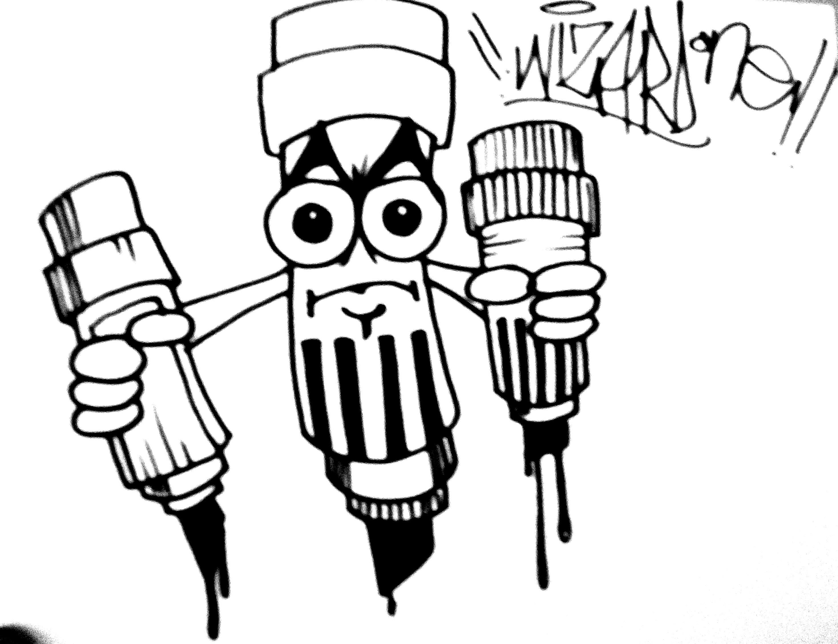 2937x2257 Drawing Of Graffiti Markers Drawing Graffiti With Promarkers