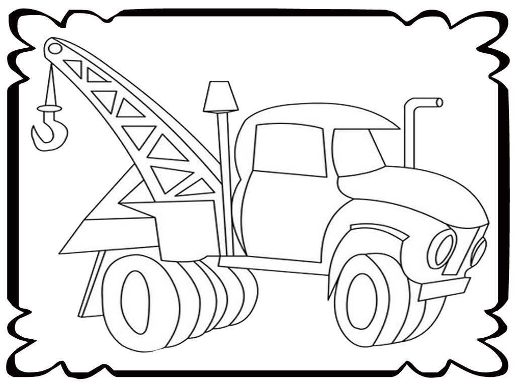 1024x768 Tow Truck Coloring Pages Paginone.biz