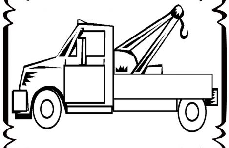 469x304 Tow Truck Coloring Pages Just Colorings