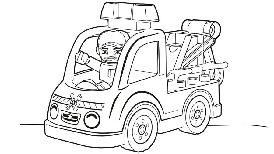 900x507 Coloring Pages Tow Truck, Printable For Kids Amp Adults, Free