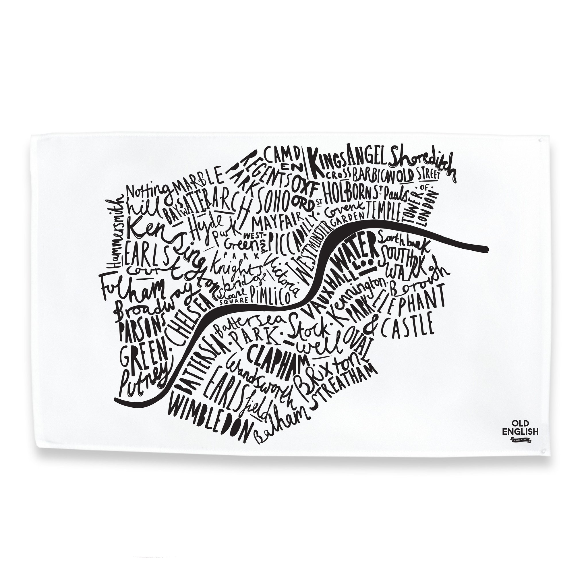 2048x2048 London Map Tea Towel
