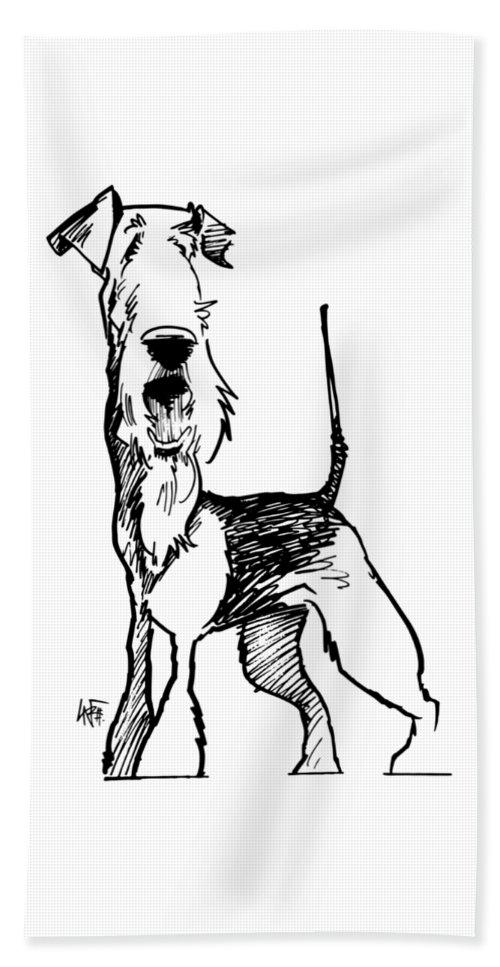 500x967 Airedale Terrier Gesture Sketch