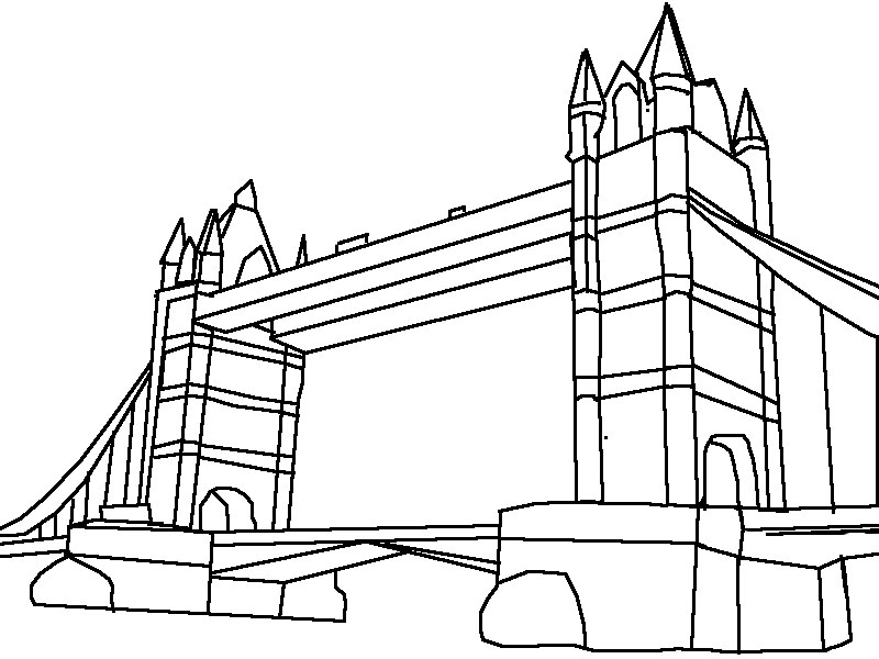 Tower Bridge Line Drawing at GetDrawings | Free download