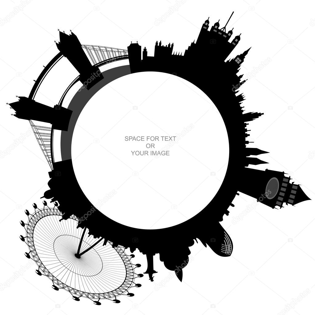 1024x1024 London Skyline Stock Vector Siloto