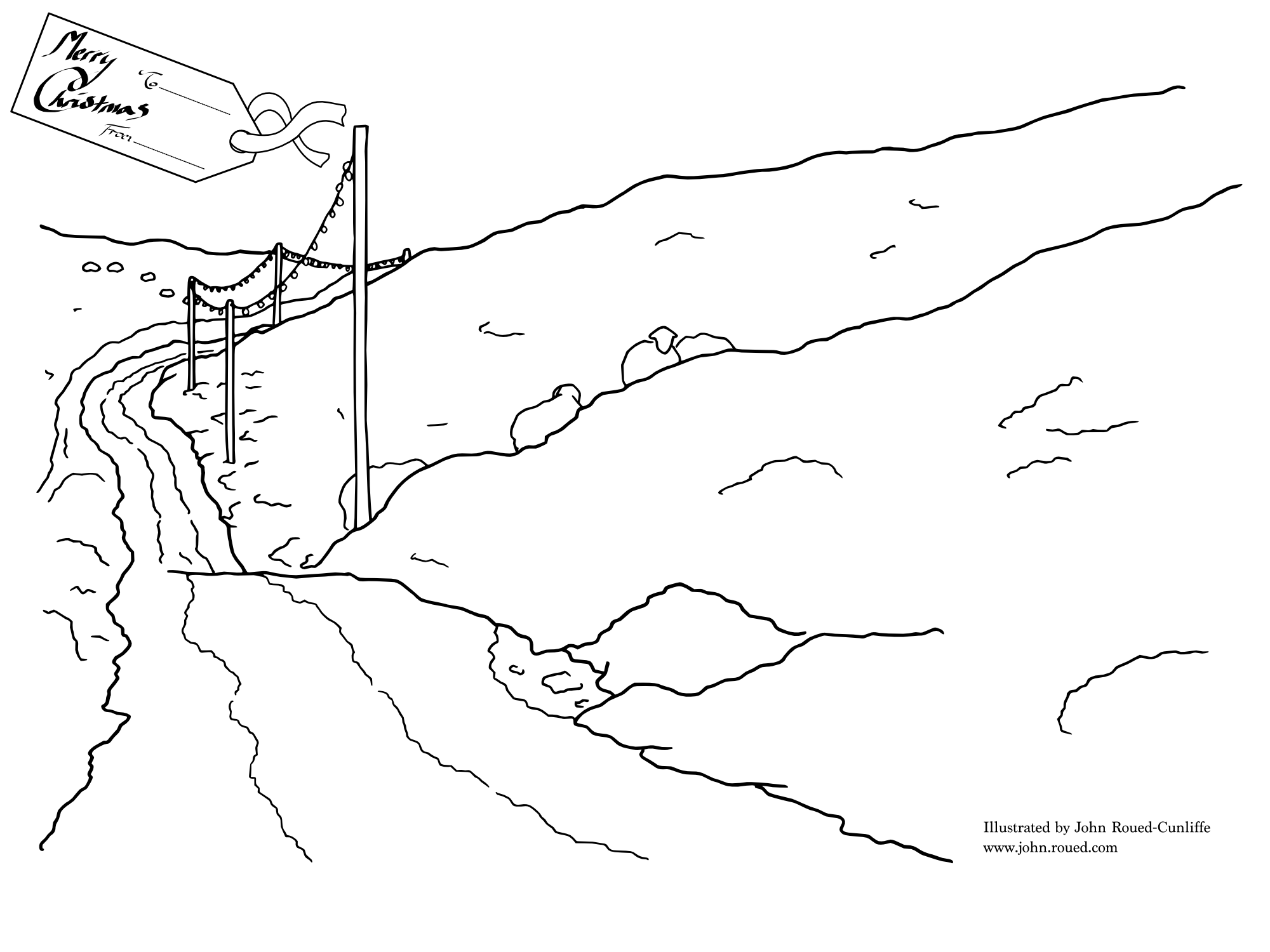 2000x1500 Printable Tower Bridge Ink Drawing With Free Download