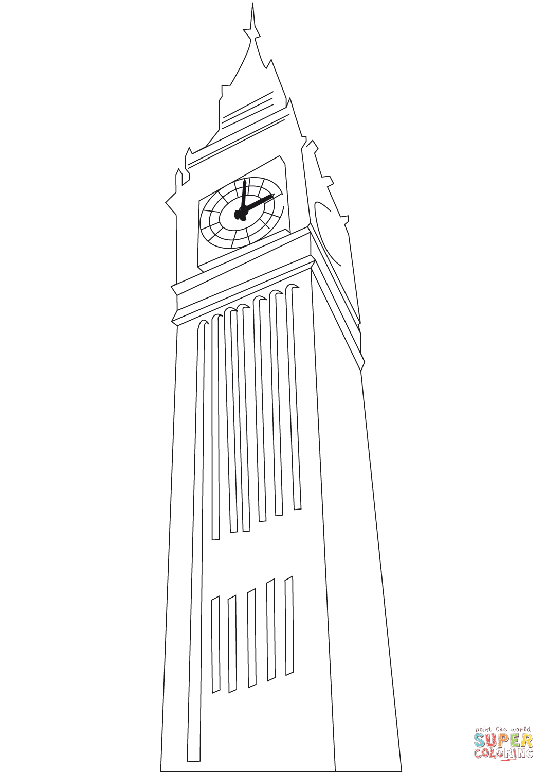 1060x1500 Big Ben In London Coloring Page Free Printable Coloring Pages