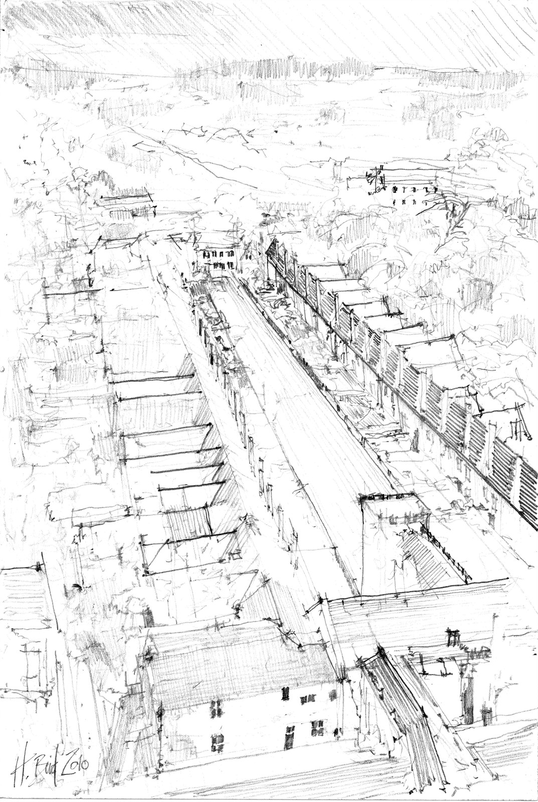 1073x1600 Colour Greater London Henry Bird Artwork Drawings