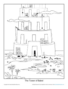 230x298 The Tower Of Babel Coloring Page Printable Sheet