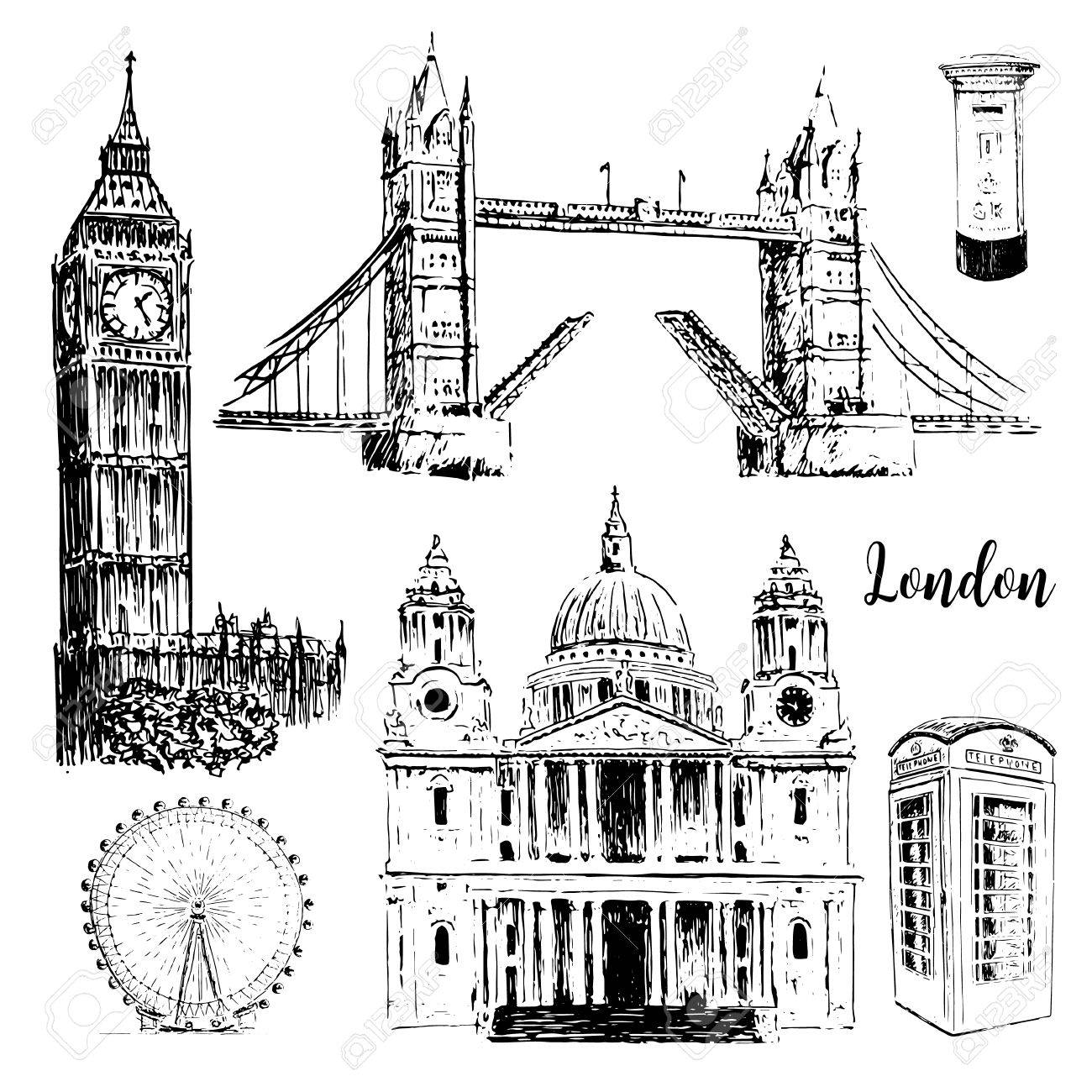 1300x1300 London Architectural Symbols St. Paul Cathedral, Big Ben