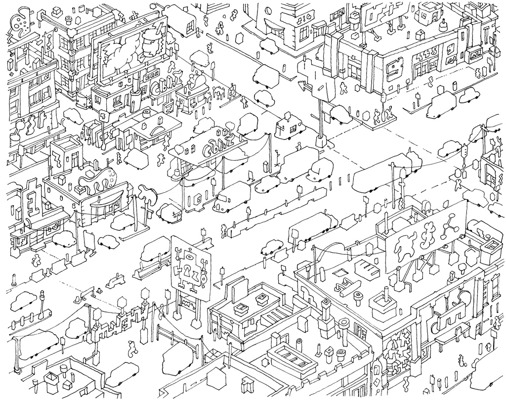 1024x811 Big Town Line Here's The Plain Line Drawing Doodle That I