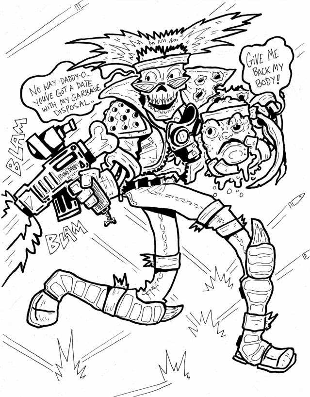 639x818 Pretty Weird Art More Toxic Crusaders Drawings