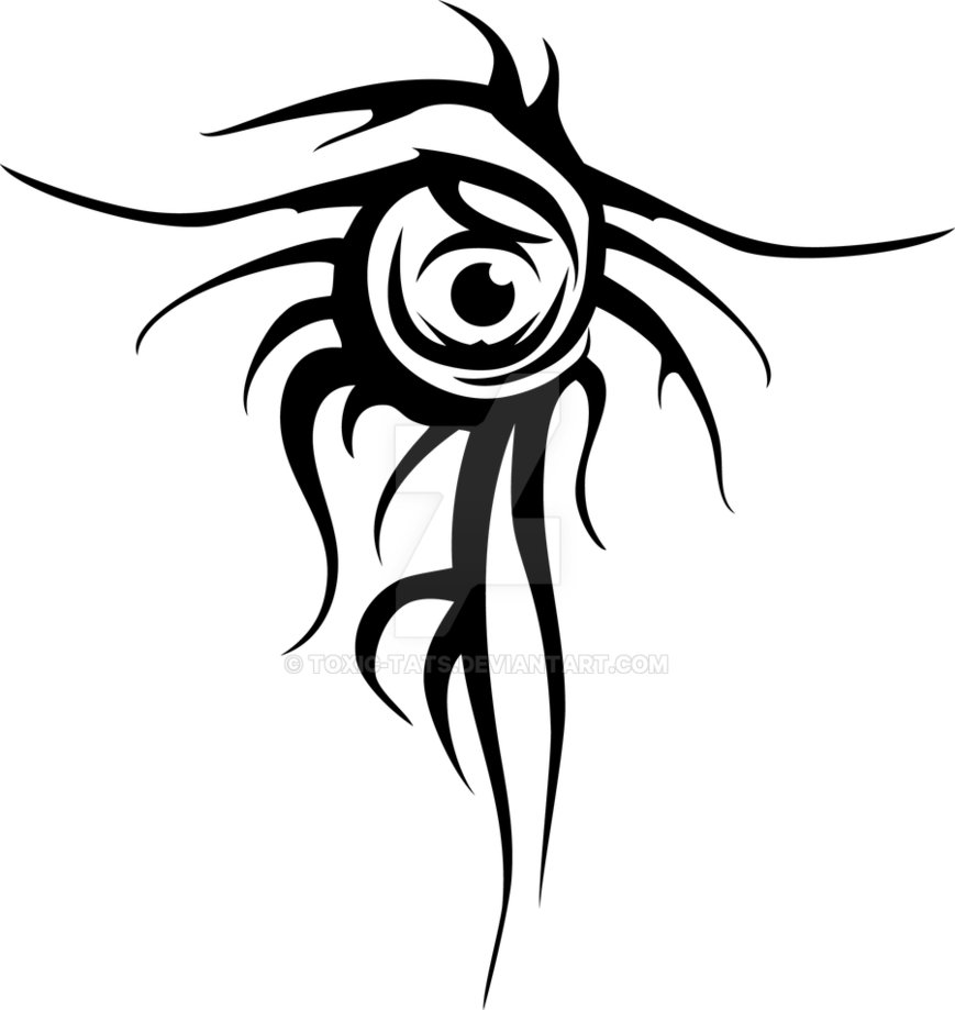 869x919 Tribal Eye By Toxic Tats