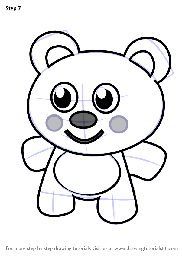 602x848 Learn How To Draw Teddy Bear For Kids (Cartoons For Kids) Step By