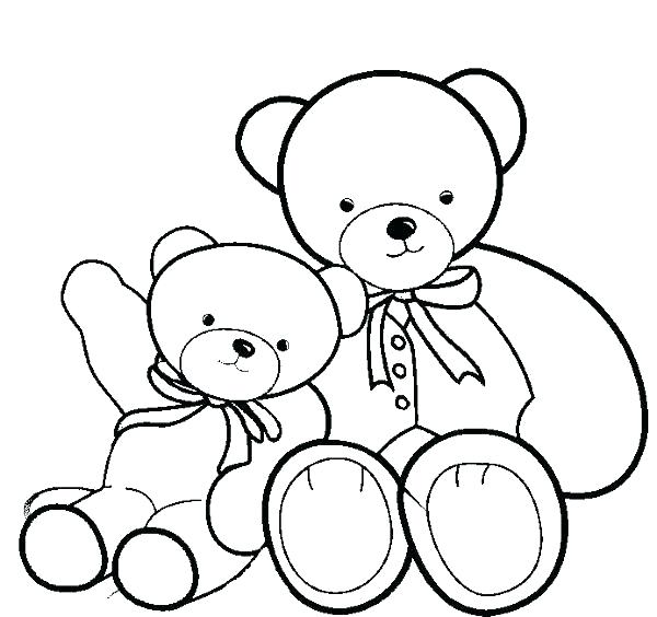 600x564 Free Teddy Bear Coloring Pages Printable Teddy Bear Coloring Pages