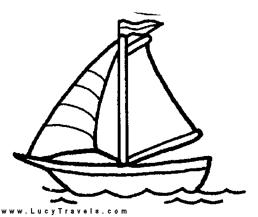524x441 Boat Coloring Pages For Kids Teaching Template