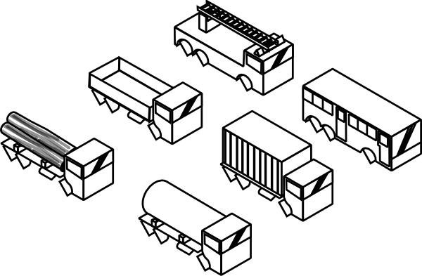 600x393 Six Toy Cars Clip Art