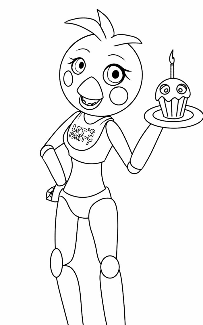 Toy Chica Drawing at GetDrawings | Free download