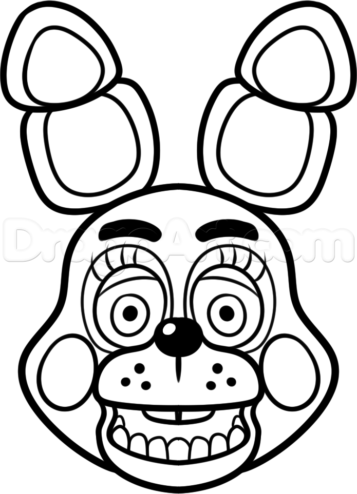 695x963 How To Draw Toy Bonnie From Five Nights