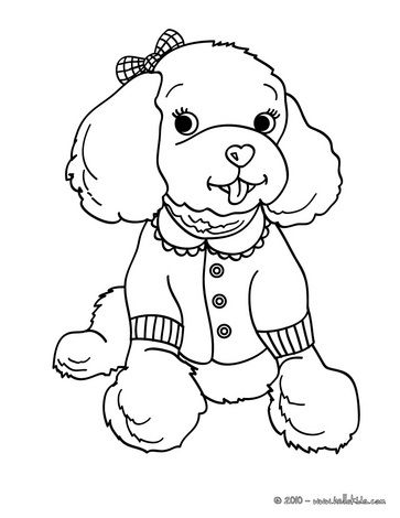 363x470 Dog Color Pages Printable Poodle Coloring Pages. Color This