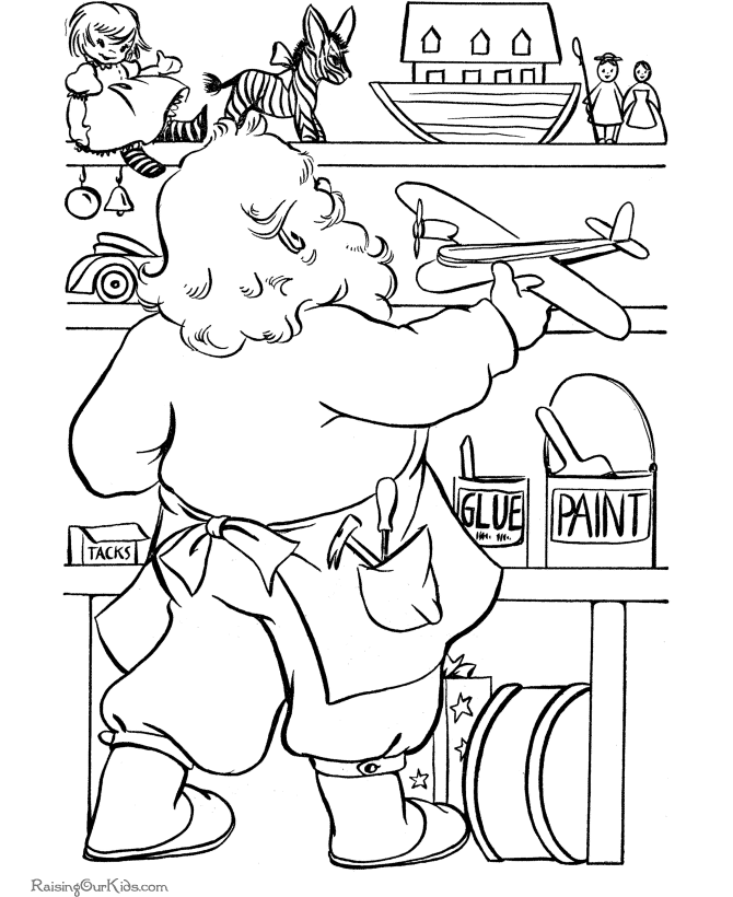 670x820 Santa And Christmas Toys Coloring Pages! Coloring Christmas