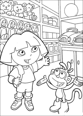 343x480 Toy Store Coloring Page Free Printable Coloring Pages