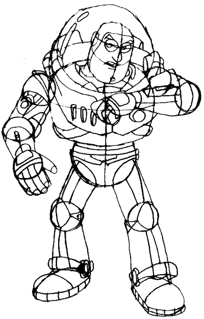 400x627 How To Draw Buzz Lightyear From Toy Story 1,2, And 3 With Easy
