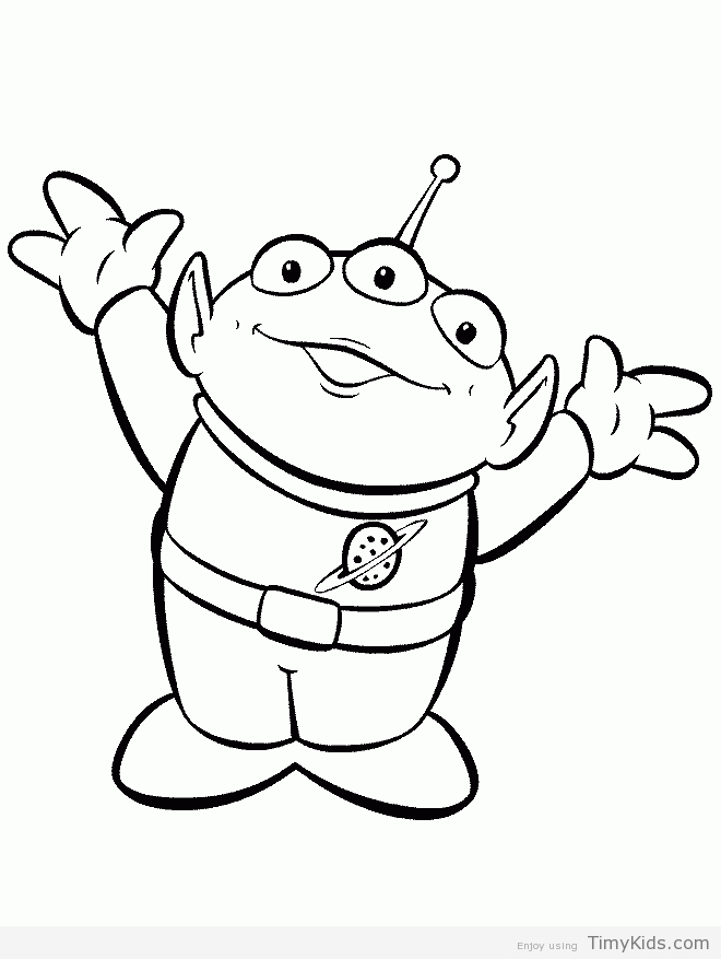 660x877 Toy Story Aliens Coloring Pages Timykids