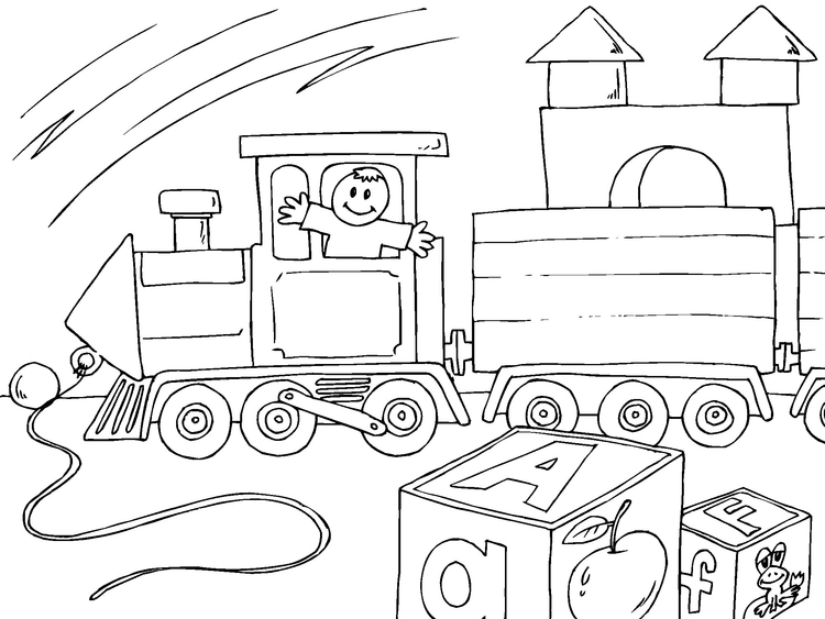 750x563 Coloring Page Toy Train