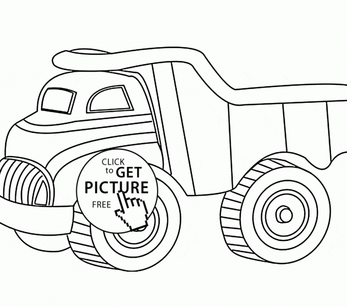 Toy Truck Drawing at GetDrawings | Free download