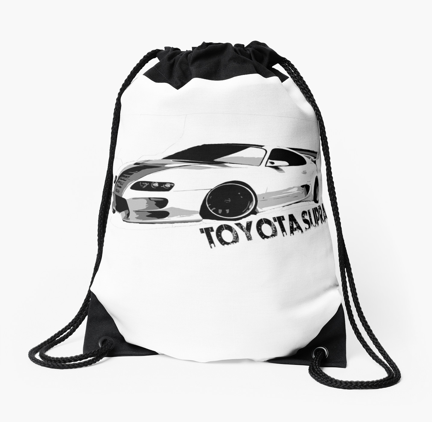 1435x1404 Toyota Supra Drawstring Bags By Leonchristo Redbubble