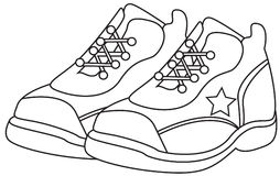 254x160 Kids Running Shoes Clipart