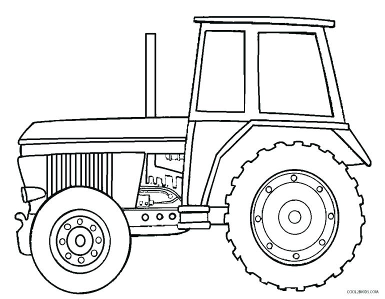 770x598 Classy Tractor Color Pages New John Coloring Pin Drawn Page 9 Free