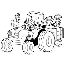 230x230 Top 25 Free Printable Tractor Coloring Pages Online