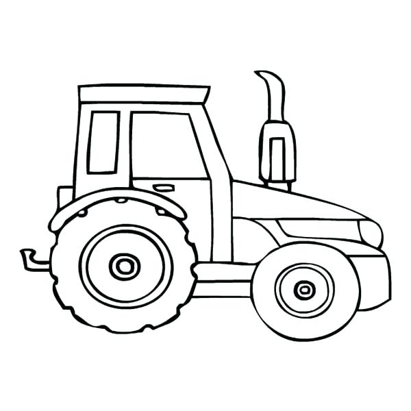 600x600 Tractor Coloring Pages Printable Free Tractor Coloring Pages