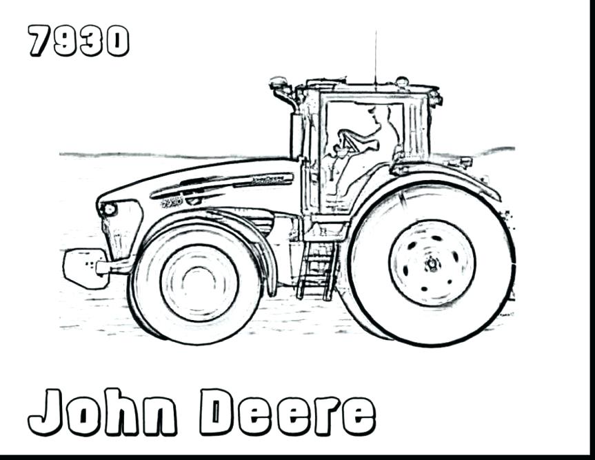 863x667 Free Tractor Coloring Pages John Coloring Pages Free Free John