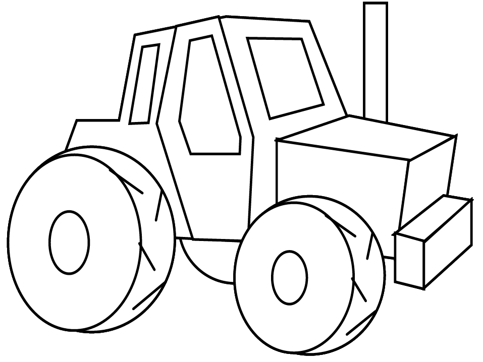 957x718 Tractor Coloring Pages
