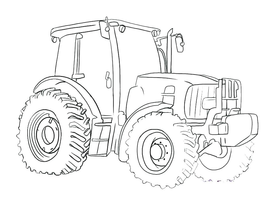 957x718 Tractor Coloring Pages Online Free Printable For Kids Best
