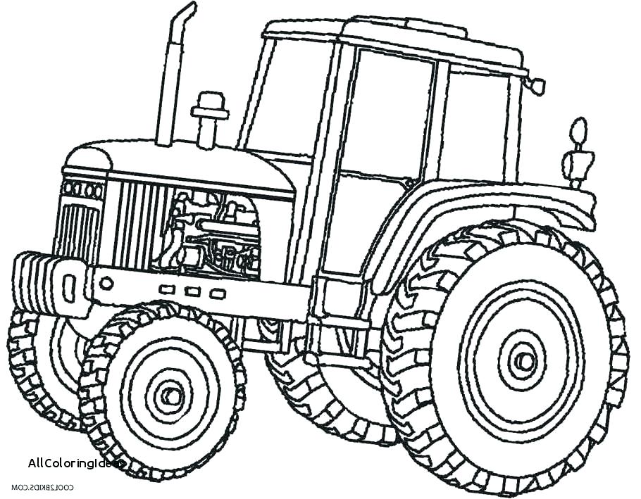 910x709 Free Tractor Coloring Pages
