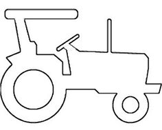 236x189 Tractor Outline Clip Art