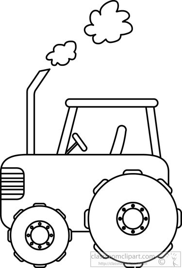 Tractor Drawing Outline at GetDrawings | Free download