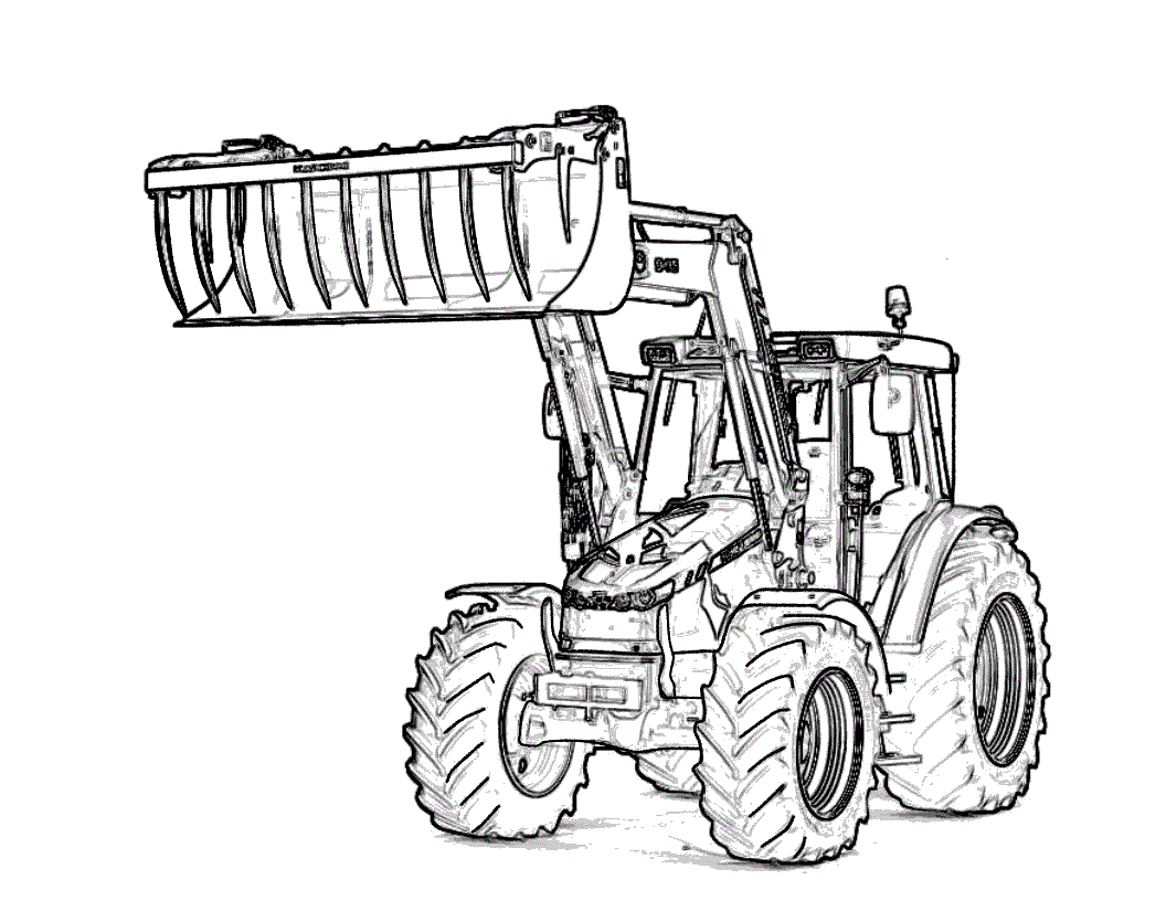 tractor drawing outline at getdrawings | free download