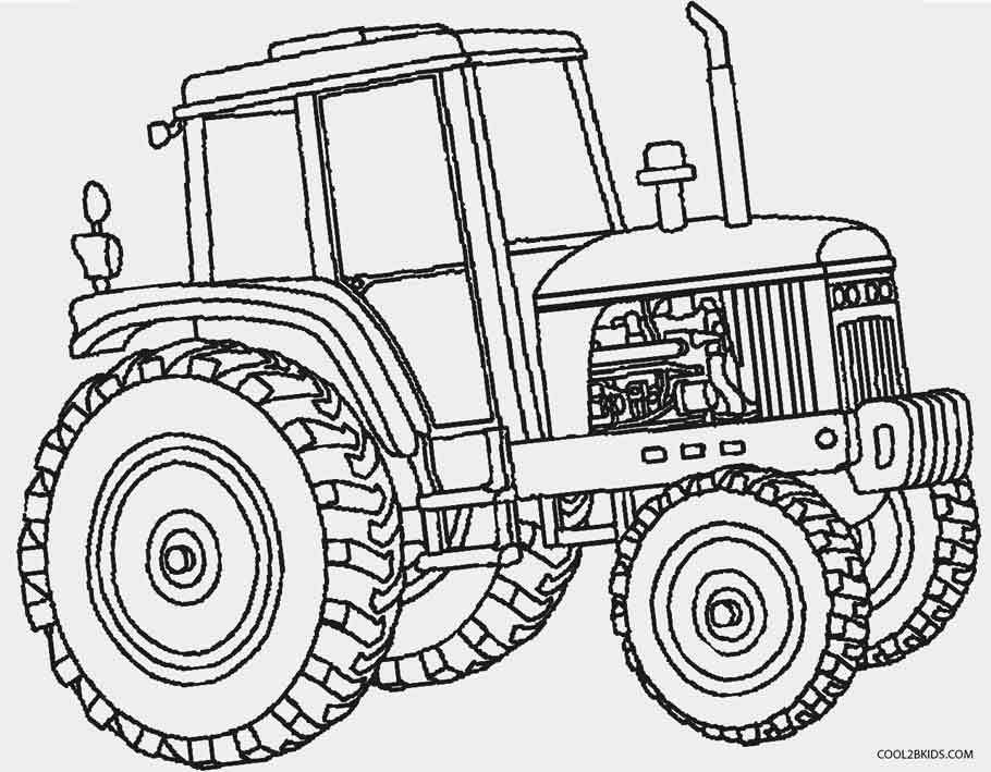 910x709 Coloring Pages Of Tractors