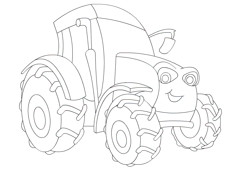 842x595 Free Printable Tractor Coloring Pages For Kids
