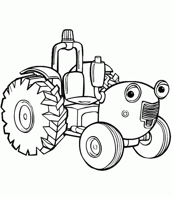 700x800 Coloring Pages Tractors