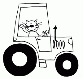 268x255 Coloring Pages For Kids. Tractor, Step By Step Transport