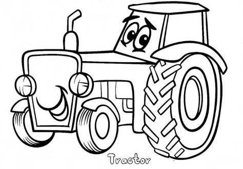474x329 Tractor And Trailer With Animals Coloring Page Ecoloringpage Com