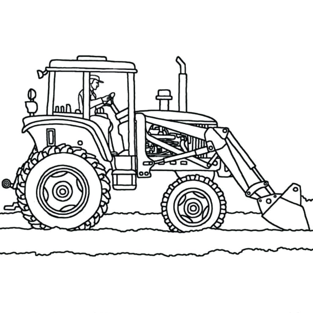 1024x1024 Tractor Vector Outline Icon Stock Vector 45514535. Illustration