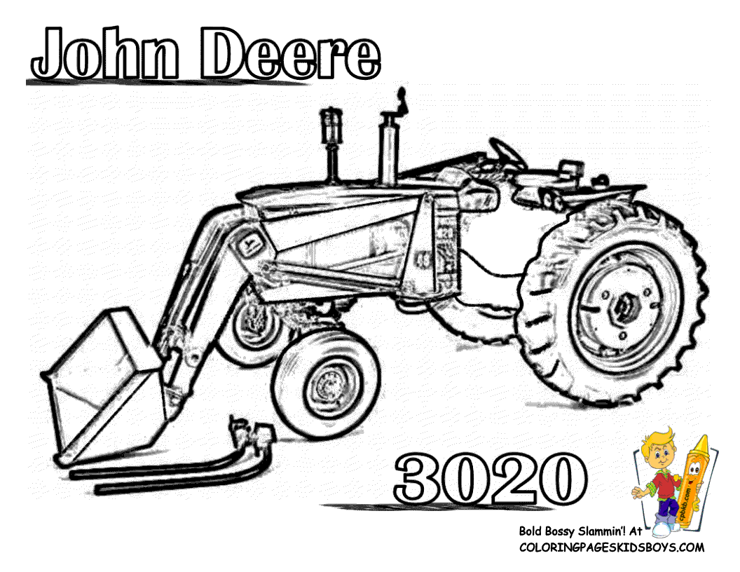 1056x816 John Deere Tractor Pictures To Color